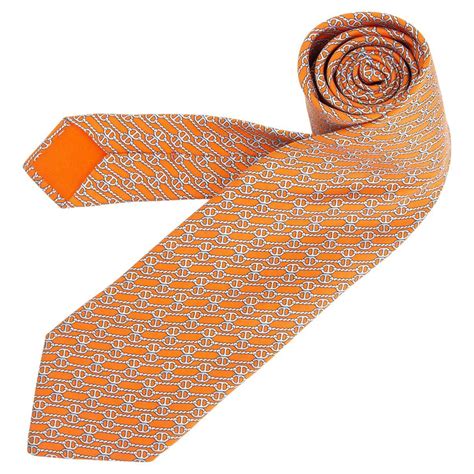 hermes orange ties|More.